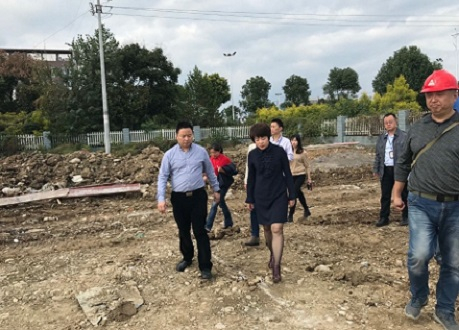 廖雪梅一行到公司安州新區調研